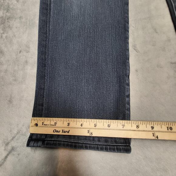 AG Adriano Goldschmied Jeans Mens 34x27 The Graduate Denim 360 Made USA Gray - Picture 7 of 12